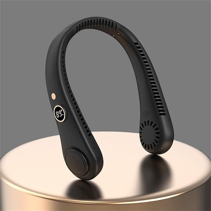 Bladeless Neck Fan With Flexible Silicone Band