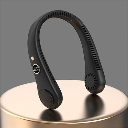 Bladeless Neck Fan With Flexible Silicone Band