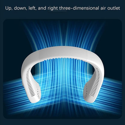 Bladeless Neck Fan With Flexible Silicone Band